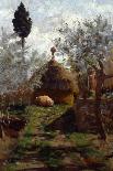 Haystacks Between Olive Trees-Giovanni Muzzioli-Giclee Print
