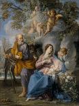Rest on the Flight into Egypt (Oil on Copper)-Giovanni Odazzi-Framed Giclee Print