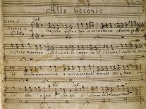 Frontispiece of the Autograph Music Score of Dido-Giovanni Paisiello-Giclee Print