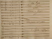 Autograph Music Score of La Daunia Felice-Giovanni Paisiello-Giclee Print