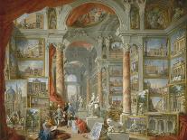 Interior of Saint Peter's Rome, Looking West Towards the Tomb of St. Peter-Giovanni Paolo Panini-Framed Giclee Print