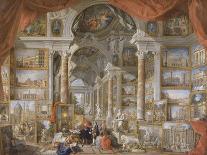 Gallery with Views of Modern Rome, 1759-Giovanni Paolo Pannini-Giclee Print