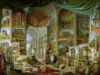 Gallery with Views of Modern Rome, 1759-Giovanni Paolo Pannini-Giclee Print