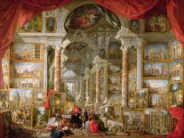 Galerie de vues de la Rome Moderne-Giovanni Paolo Pannini-Giclee Print