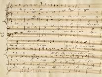 Score of the Kyrie Eleison from the 'Messa a Quattro Voci', 18th Century Copy-Giovanni Pierluigi da Palestrina-Framed Premier Image Canvas