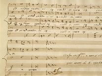 Handwritten Music Score of Mass for Four Voices, Kyrie Eleison-Giovanni Pierluigi da Palestrina-Giclee Print