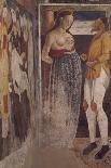 Stories of Mary and Saints, Detail from Fresco-Giovanni Pietro Da Cemmo-Giclee Print