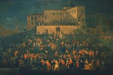 Feast of Mozzatore in the Garden of Palazzo Rospigliosi in 1740, C.1740-Giovanni Reder-Giclee Print