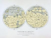 Assembled Map of the Planet Mars, from Observations Made During Six Oppositions in 1877-88-Giovanni Schiaparelli-Framed Giclee Print