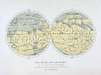 Assembled Map of the Planet Mars, from Observations Made During Six Oppositions in 1877-88-Giovanni Schiaparelli-Premier Image Canvas