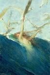 Mermaid Being Mobbed by Seagulls-Giovanni Segantini-Framed Giclee Print
