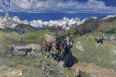 The Two Mothers, 1889 (Oil on Canvas)-Giovanni Segantini-Giclee Print
