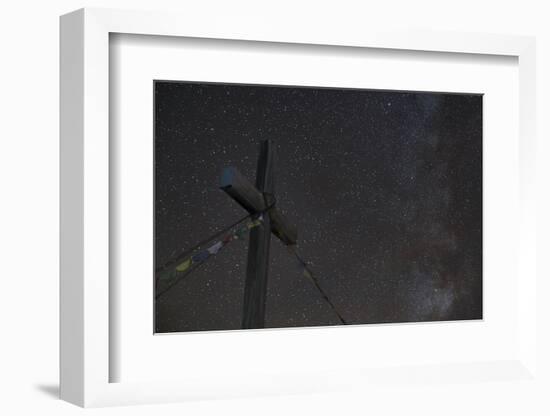 Gipfelkreuz of Pirchkogel with Galaxies Detail-Niki Haselwanter-Framed Photographic Print