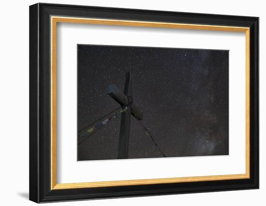 Gipfelkreuz of Pirchkogel with Galaxies Detail-Niki Haselwanter-Framed Photographic Print