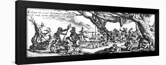 Gipsies Camp, C17 France-Jacques Callot-Framed Art Print