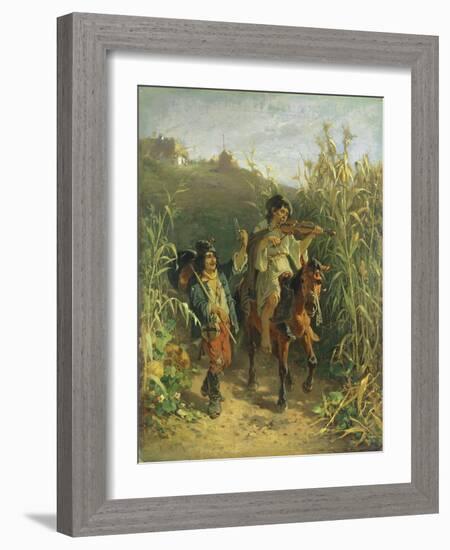 Gipsies-August Xaver Karl Von Pettenkofen-Framed Giclee Print