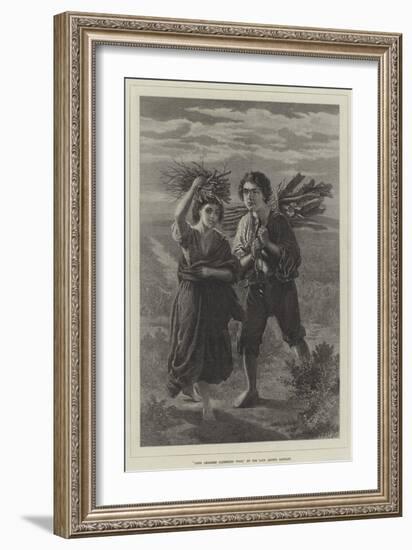 Gipsy Children Gathering Wood-Alfred Rankley-Framed Giclee Print