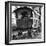 Gipsy children looking out of their caravan by the roadside, Charlwood, Surrey, 1964-Tony Boxall-Framed Photographic Print