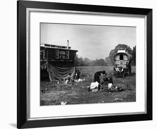 Gipsy Encampment Meal-null-Framed Photographic Print