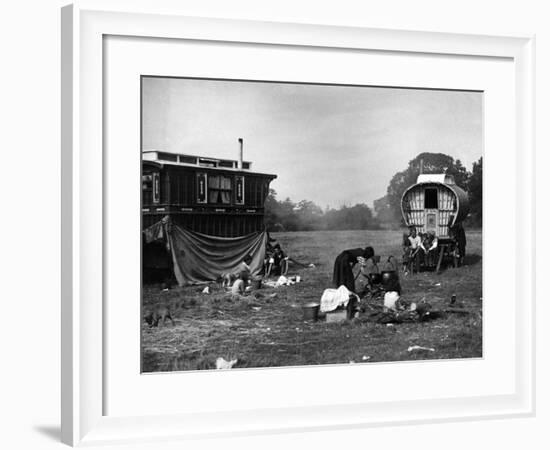 Gipsy Encampment Meal-null-Framed Photographic Print