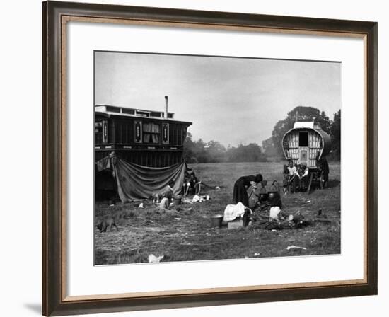 Gipsy Encampment Meal-null-Framed Photographic Print