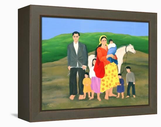 Gipsy Family, 1986-Magdolna Ban-Framed Premier Image Canvas