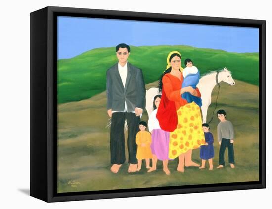 Gipsy Family, 1986-Magdolna Ban-Framed Premier Image Canvas