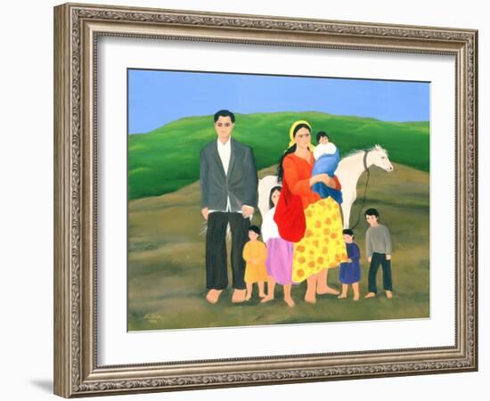 Gipsy Family, 1986-Magdolna Ban-Framed Giclee Print