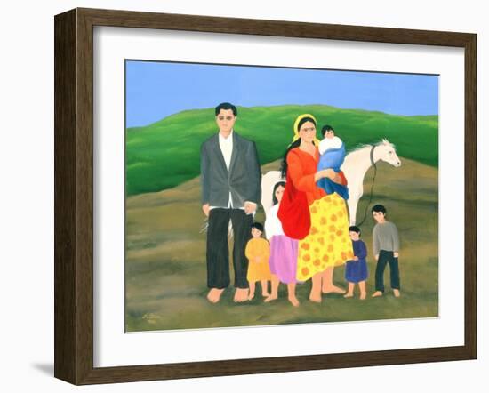 Gipsy Family, 1986-Magdolna Ban-Framed Giclee Print