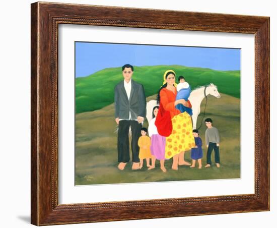 Gipsy Family, 1986-Magdolna Ban-Framed Giclee Print