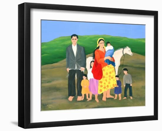 Gipsy Family, 1986-Magdolna Ban-Framed Giclee Print