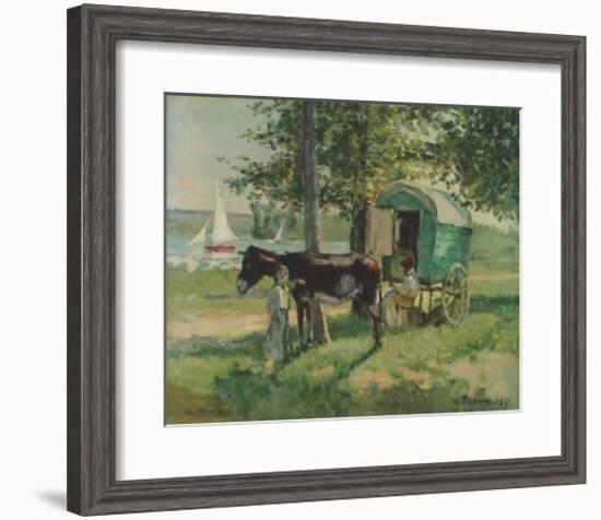 Gipsy Waggon-Camille Pissarro-Framed Collectable Print