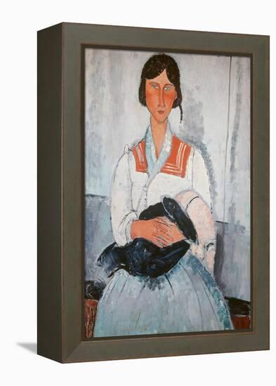 Gipsy Woman with Child, 1918-Amedeo Modigliani-Framed Premier Image Canvas