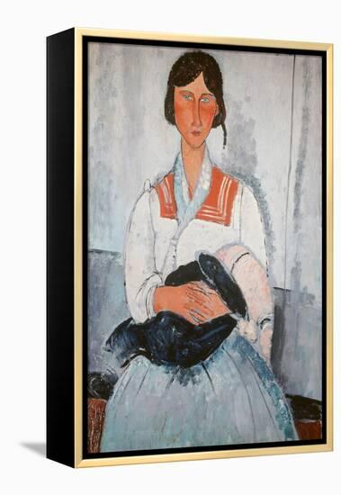 Gipsy Woman with Child, 1918-Amedeo Modigliani-Framed Premier Image Canvas