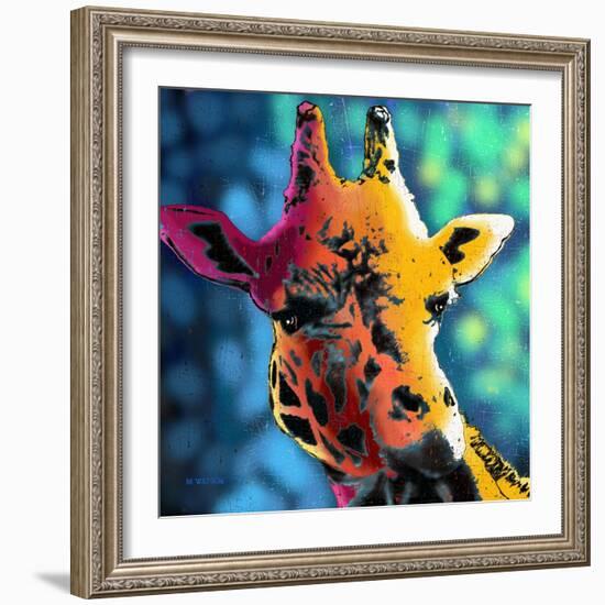 Giraffe 1-Marlene Watson-Framed Giclee Print