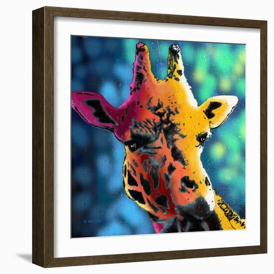Giraffe 1-Marlene Watson-Framed Giclee Print