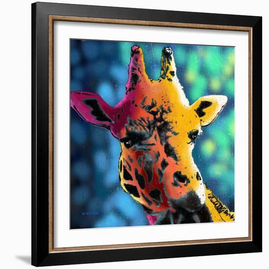 Giraffe 1-Marlene Watson-Framed Giclee Print