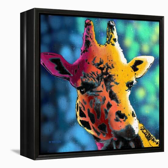 Giraffe 1-Marlene Watson-Framed Premier Image Canvas