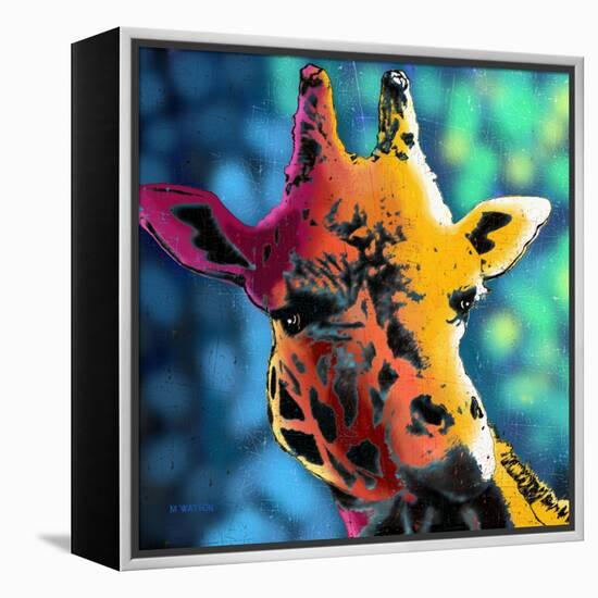 Giraffe 1-Marlene Watson-Framed Premier Image Canvas