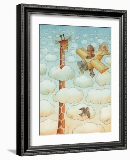 Giraffe, 2005-Kestutis Kasparavicius-Framed Giclee Print