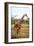 Giraffe and Baby-null-Framed Art Print