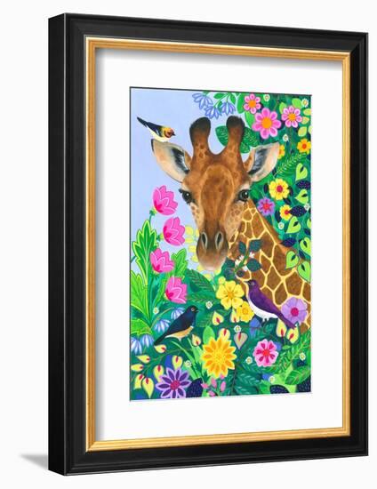 Giraffe and Birds-Isabelle Brent-Framed Photographic Print