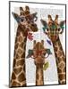 Giraffe and Flower Glasses, Trio-Fab Funky-Mounted Art Print