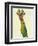 Giraffe and Scarves-Fab Funky-Framed Art Print