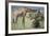 Giraffe and Young Eating a Bush-DLILLC-Framed Photographic Print