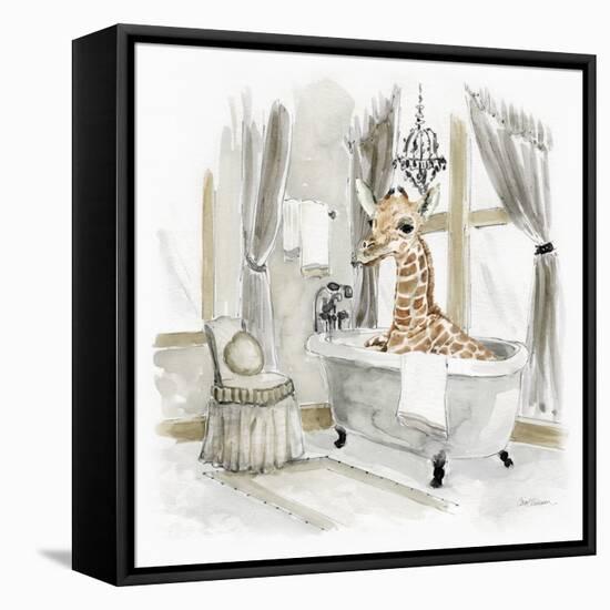 Giraffe Bath-Carol Robinson-Framed Stretched Canvas