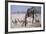 Giraffe Bending Over-DLILLC-Framed Photographic Print