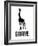 Giraffe Black-NaxArt-Framed Art Print