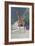 Giraffe by the stairs-Sarah Manovski-Framed Giclee Print