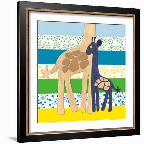 Giraffe Family-Z Studio-Framed Art Print